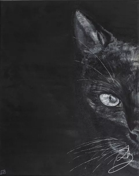 Chasseur nocturne — peinture