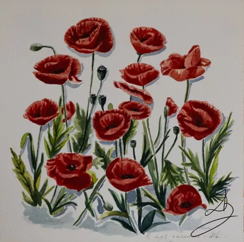 Coquelicots — peinture