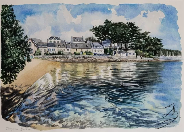 Port de Sainte Marine — peinture